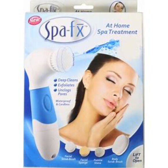As Seen On TV SPA-FX At Home Spa Treatment Spin Brush Technology 5 Pc. Set NIB - Picture 1 of 6